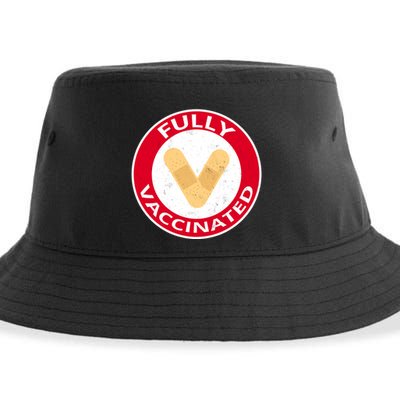 Fully Vaccinated Brandade Funny Pandemic Sustainable Bucket Hat