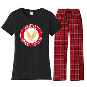 Fully Vaccinated Brandade Funny Pandemic Women's Flannel Pajama Set