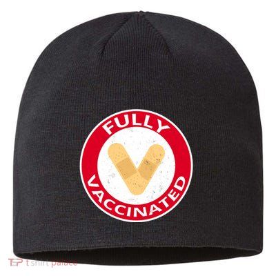 Fully Vaccinated Brandade Funny Pandemic Sustainable Beanie