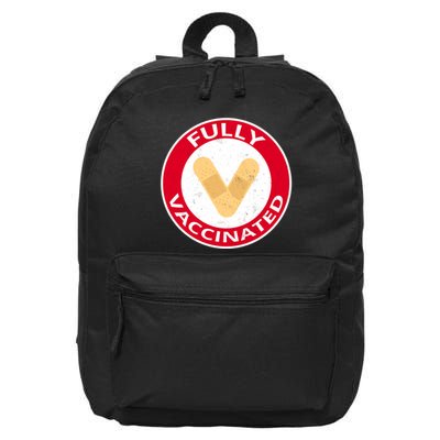 Fully Vaccinated Brandade Funny Pandemic 16 in Basic Backpack