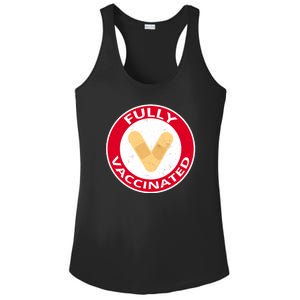 Fully Vaccinated Brandade Funny Pandemic Ladies PosiCharge Competitor Racerback Tank