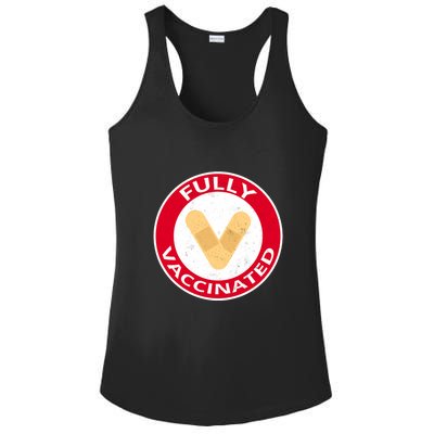 Fully Vaccinated Brandade Funny Pandemic Ladies PosiCharge Competitor Racerback Tank