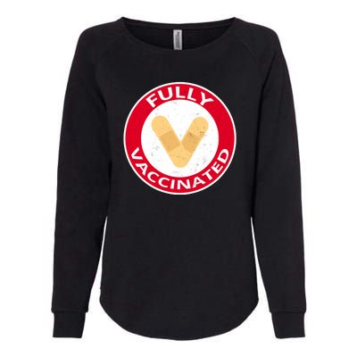 Fully Vaccinated Brandade Funny Pandemic Womens California Wash Sweatshirt