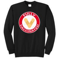 Fully Vaccinated Brandade Funny Pandemic Tall Sweatshirt