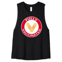 Fully Vaccinated Brandade Funny Pandemic Women's Racerback Cropped Tank