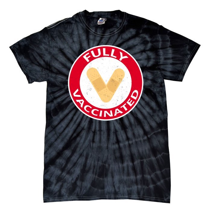 Fully Vaccinated Brandade Funny Pandemic Tie-Dye T-Shirt