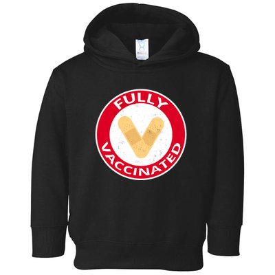 Fully Vaccinated Brandade Funny Pandemic Toddler Hoodie