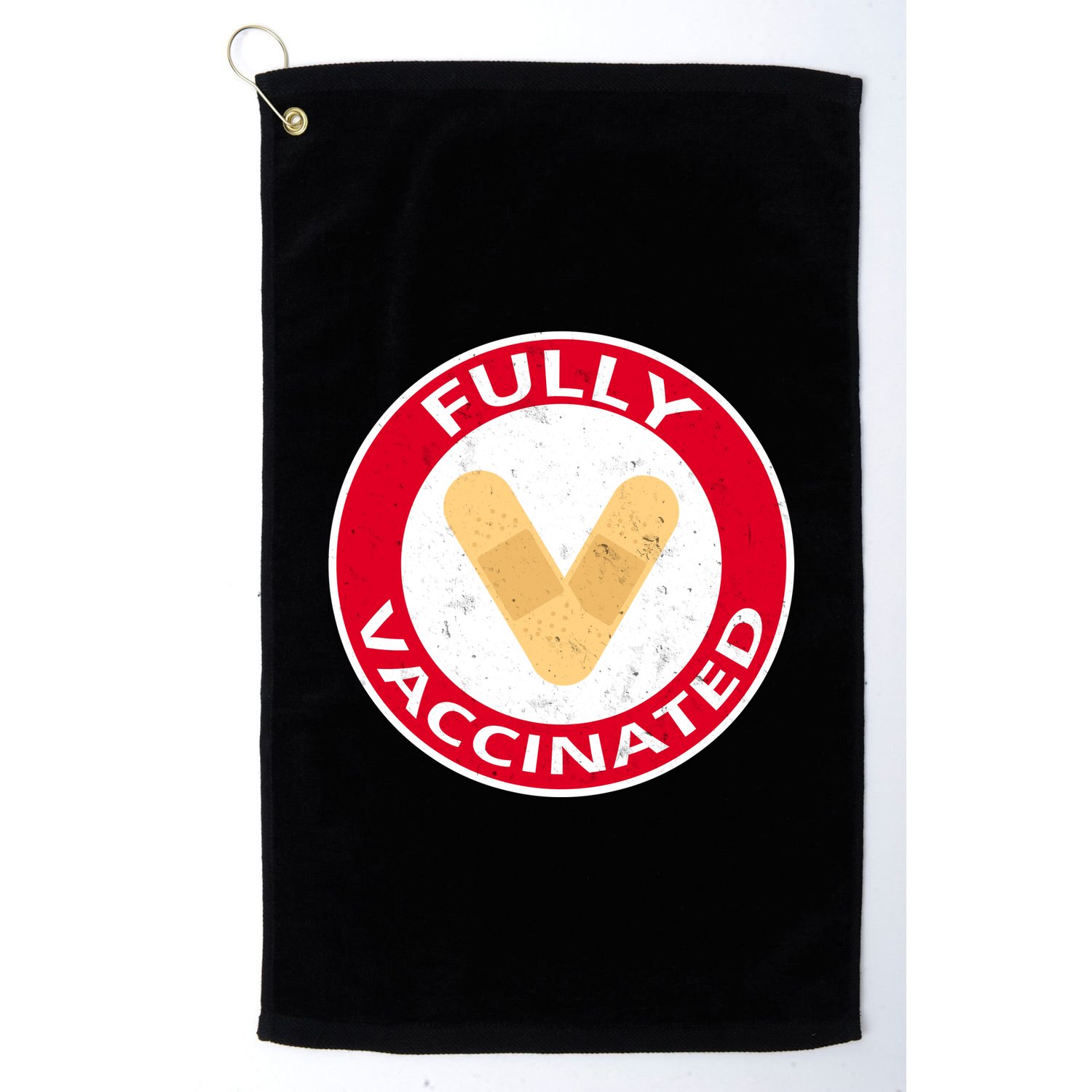 Fully Vaccinated Brandade Funny Pandemic Golf Towel