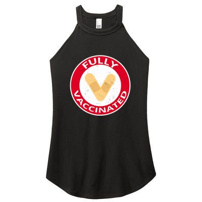 Fully Vaccinated Brandade Funny Pandemic Women's Perfect Tri Rocker Tank