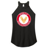 Fully Vaccinated Brandade Funny Pandemic Women's Perfect Tri Rocker Tank