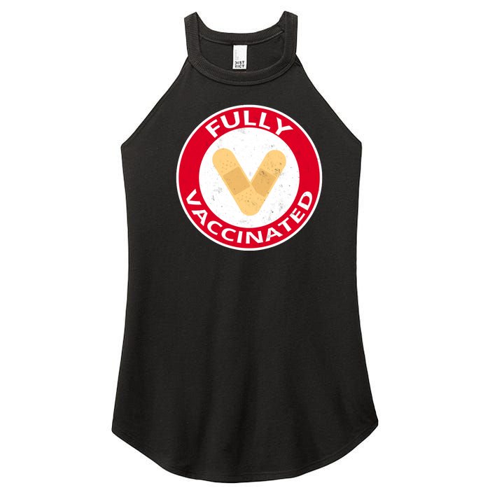 Fully Vaccinated Brandade Funny Pandemic Women's Perfect Tri Rocker Tank