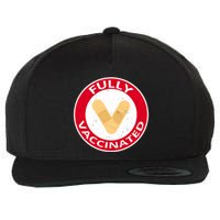 Fully Vaccinated Brandade Funny Pandemic Wool Snapback Cap