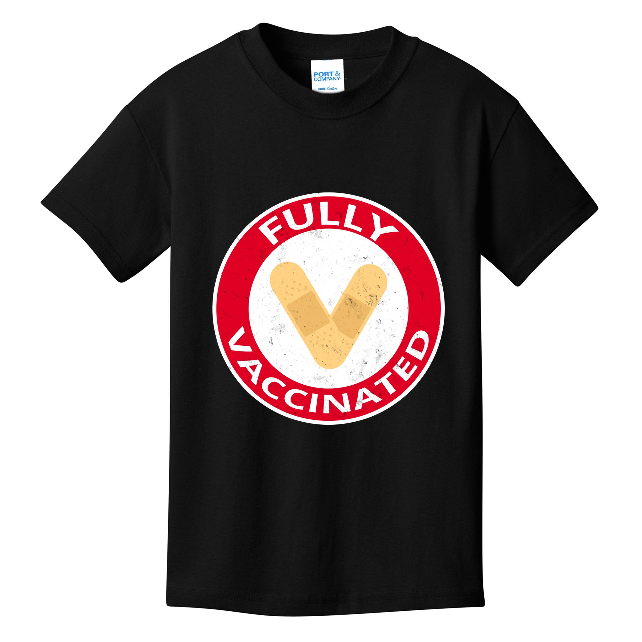 Fully Vaccinated Brandade Funny Pandemic Kids T-Shirt