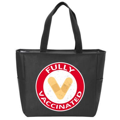 Fully Vaccinated Brandade Funny Pandemic Zip Tote Bag