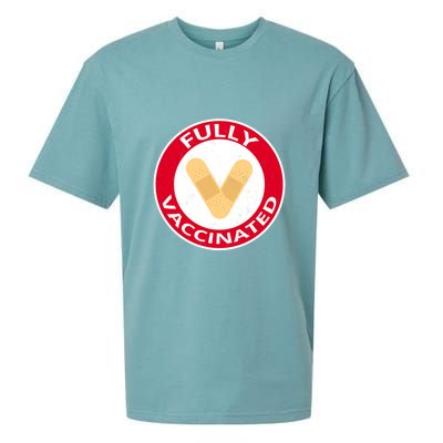 Fully Vaccinated Brandade Funny Pandemic Sueded Cloud Jersey T-Shirt