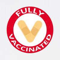 Fully Vaccinated Brandade Funny Pandemic Garment-Dyed Sweatshirt