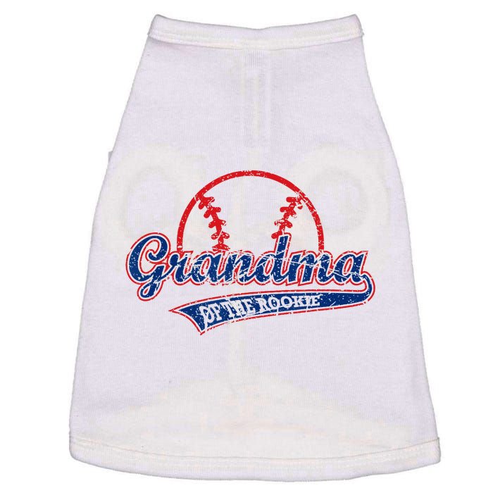 Funny Vintage Baseball Grandma Of The Rookie Doggie Tank