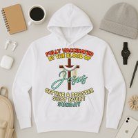 Fully Vaccinated By The Blood Of Jesus Getting A Booster Shot Every Sunday Hoodie
