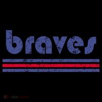Funny Vintage Braves Retro Three Stripe Weathered Bucket Hat