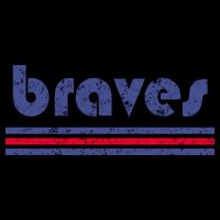 Funny Vintage Braves Retro Three Stripe Weathered Kids T-Shirt