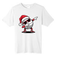 Funny Volleyball Ball Santa Hat Dabbing Xmas Pajamas Tall Fusion ChromaSoft Performance T-Shirt