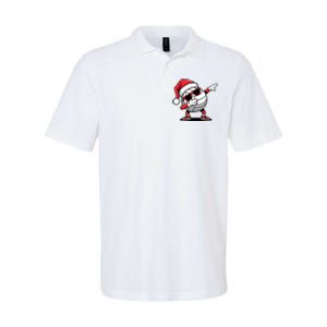 Funny Volleyball Ball Santa Hat Dabbing Xmas Pajamas Softstyle Adult Sport Polo