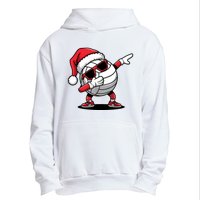 Funny Volleyball Ball Santa Hat Dabbing Xmas Pajamas Urban Pullover Hoodie