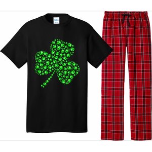 Funny Volleyball Ball Shamrock Clover St Patrick's Day Gift Pajama Set