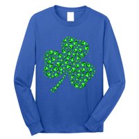 Funny Volleyball Ball Shamrock Clover St Patrick's Day Gift Long Sleeve Shirt