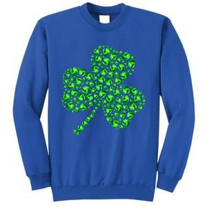 Funny Volleyball Ball Shamrock Clover St Patrick's Day Gift Sweatshirt