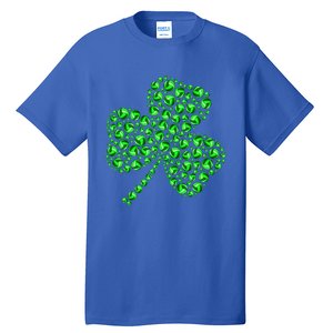 Funny Volleyball Ball Shamrock Clover St Patrick's Day Gift Tall T-Shirt