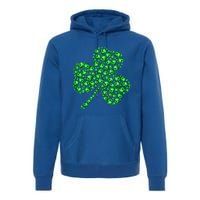 Funny Volleyball Ball Shamrock Clover St Patrick's Day Gift Premium Hoodie