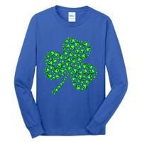 Funny Volleyball Ball Shamrock Clover St Patrick's Day Gift Tall Long Sleeve T-Shirt