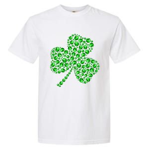 Funny Volleyball Ball Shamrock Clover St Patrick's Day Gift Garment-Dyed Heavyweight T-Shirt