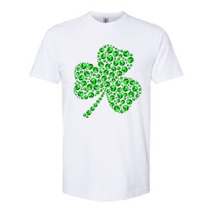 Funny Volleyball Ball Shamrock Clover St Patrick's Day Gift Softstyle CVC T-Shirt