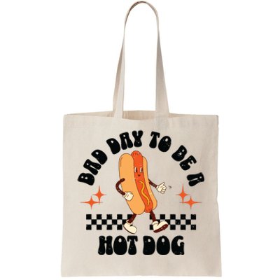 Funny Vintage Bad Day To Be A Hotdog Tote Bag