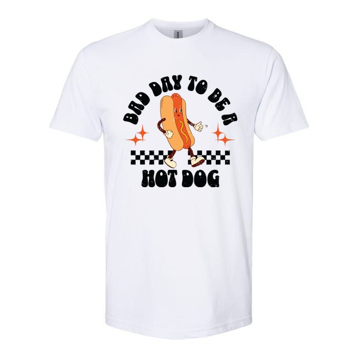 Funny Vintage Bad Day To Be A Hotdog Softstyle CVC T-Shirt