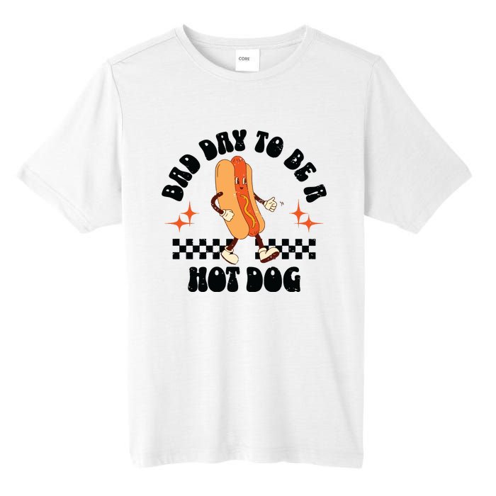 Funny Vintage Bad Day To Be A Hotdog Tall Fusion ChromaSoft Performance T-Shirt