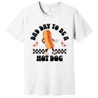 Funny Vintage Bad Day To Be A Hotdog Premium T-Shirt