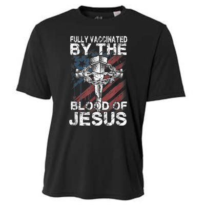 Fully Vaccinated By The Blood Of Jesus Faith Christian Cooling Performance Crew T-Shirt