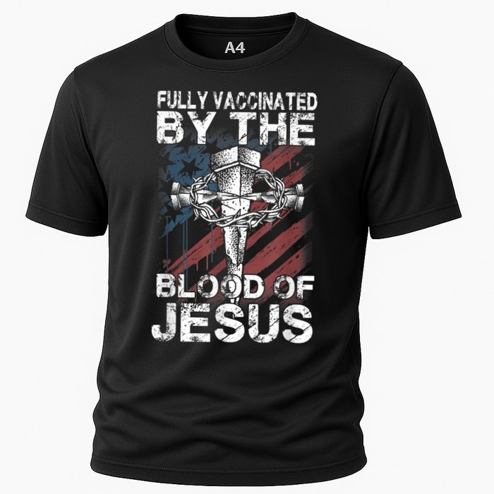 Fully Vaccinated By The Blood Of Jesus Faith Christian Cooling Performance Crew T-Shirt