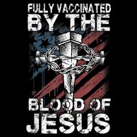 Fully Vaccinated By The Blood Of Jesus Faith Christian Cooling Performance Crew T-Shirt