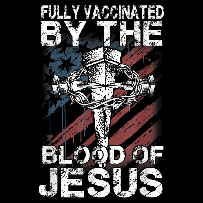 Fully Vaccinated By The Blood Of Jesus Faith Christian Cooling Performance Crew T-Shirt