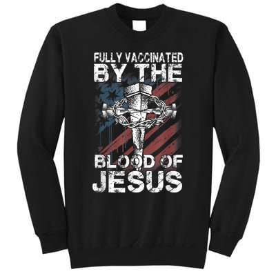 Fully Vaccinated By The Blood Of Jesus Faith Christian Sweatshirt