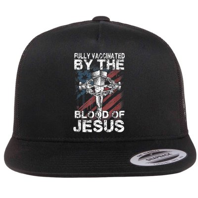 Fully Vaccinated By The Blood Of Jesus Faith Christian Flatbill Hat
