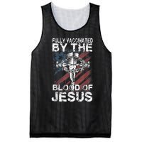 Fully Vaccinated By The Blood Of Jesus Faith Christian Mesh Reversible Basketball Jersey Tank