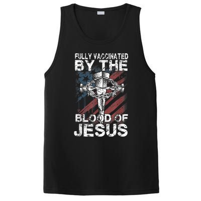 Fully Vaccinated By The Blood Of Jesus Faith Christian PosiCharge Competitor Tank