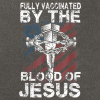 Fully Vaccinated By The Blood Of Jesus Faith Christian Cotton Canvas Backpack