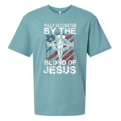 Fully Vaccinated By The Blood Of Jesus Faith Christian Sueded Cloud Jersey T-Shirt