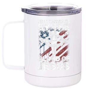 Fully Vaccinated By The Blood Of Jesus Faith Christian 12 oz Stainless Steel Tumbler Cup